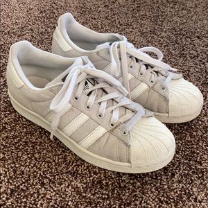 Adidas Superstar Grey Canvas size 6